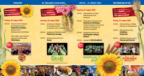 Sichelhenke 2026 - Programm